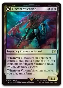 Vincent Valentine #125 (Foil) (NM) Final Fantasy FIN Magic MTG - Image 1