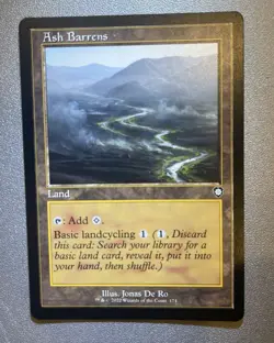 Ash Barrens (Retro Frame) Commander: the Brothers' War Regular MTG - Image 1
