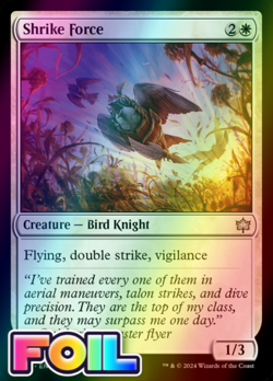 x1 Shrike Force BLB Bloomburrow MTG 31 FOIL UNCOMMON M/NM 1x - Image 1