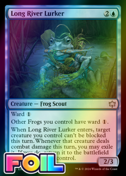 x1 Long River Lurker BLB Bloomburrow MTG 57 FOIL UNCOMMON M/NM 1x - Image 1