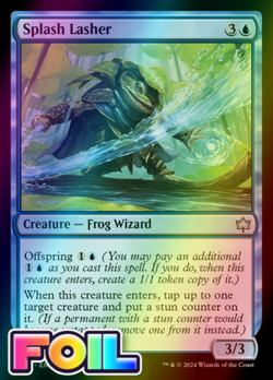 x1 Splash Lasher BLB Bloomburrow MTG 73 FOIL UNCOMMON M/NM 1x - Image 1