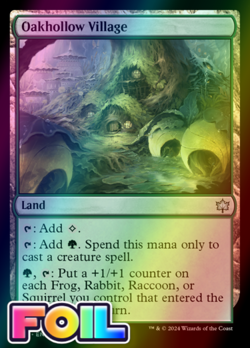 x1 Oakhollow Village BLB Bloomburrow MTG 258 FOIL UNCOMMON M/NM 1x - Image 1