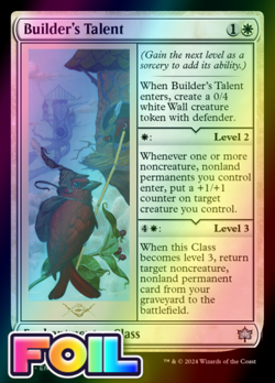 x1 Builder's Talent BLB Bloomburrow MTG 5 FOIL UNCOMMON M/NM 1x - Image 1