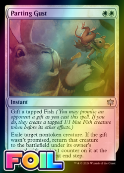 x1 Parting Gust BLB Bloomburrow MTG 24 FOIL UNCOMMON M/NM 1x - Image 1