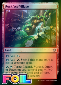 x1 Rockface Village BLB Bloomburrow MTG 259 FOIL UNCOMMON M/NM 1x - Image 1