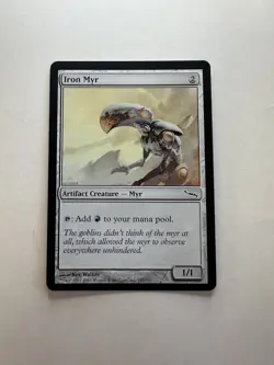 Iron Myr LP Mirrodin Magic The Gathering Mtg Lightly Played Artifact Creature - Image 1