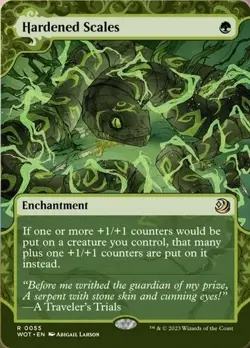 1 x Hardened Scales - Wilds of Eldraine: Enchanting Tales - NM-Mint - MTG - Image 1