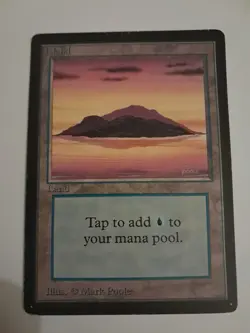 Island HP MTG Magic the Gathering Beta Basic Land (B) - Image 1