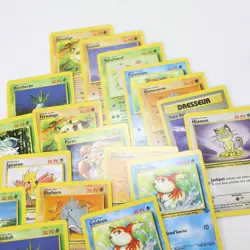 Vintage 2000s POKEMON Card Lot 19 French Italian Foreign Mix NO HOLOS - Image 4