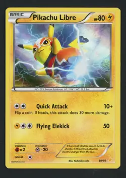 Pikachu Libre 30/30 XY Trainer Kit: Pikachu Libre & Suicune Pokemon TCG - Image 1