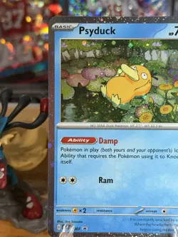 Pokemon Ophelia Psyduck MEP 007 Blister Promo with Fart Swirl Mega evolution - Image 2