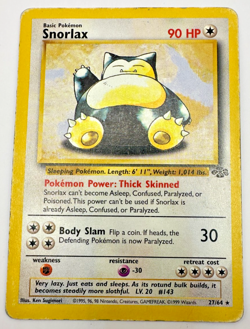 Pokemon Karte TCG Snorlax 27/64 Dschungel no Holo Rare Vintage WOTC Englisch HP - Image 1