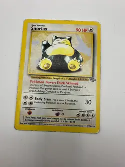Pokemon Karte TCG Snorlax 27/64 Dschungel no Holo Rare Vintage WOTC Englisch HP - Image 2