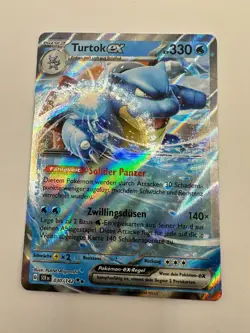 Pokemon Karte TCG Turtok EX 030/142 Stellarkrone Full Holo Rare Deutsch NM - Image 2