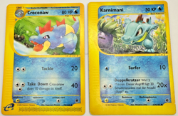 Pokemon Karte TCG Karnimani+Tyracroc 74+134/165 Expedition no Holo Deutsch LP - Image 1