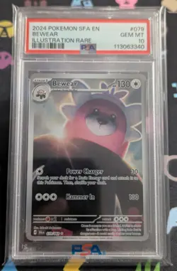 Pokemon TCG Bewear 079/064 Illustration Rare IR Full Art Shrouded Fable PSA 10 - Image 1