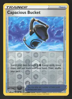 Capacious Bucket 156/192 Reverse Holo Pokemon SWSH02: Rebel Clash - Image 1