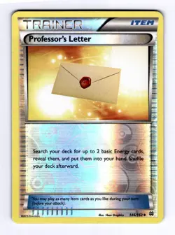 Professor's Letter XY - BREAKthrough #146 Uncommon Reverse Holo NM Pokemon - Image 1