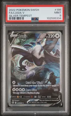 Lugia V Silver Tempest 186/195 Pokemon TCG Alt Art PSA 9 - Image 1
