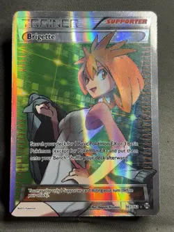 Brigette 161/162 XY Breakthrough Full Art Holo Trainer Supporter Pokemon HP/DMG - Image 1