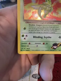 2000 Rocket’s Scyther Holo MP+ Gym Heroes 13/132 Pokemon TCG WOTC Pokemon - Image 5
