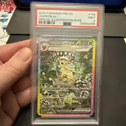 2025 POKEMON PRE EN-PRISMATIC EVOLUTIONS #144 LEAFEON EX PSA 9 - Image 1
