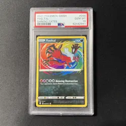PSA 10 GEM MINT 2021 Pokemon Shining Fates Yveltal Amazing Rare #046/072 - Image 1
