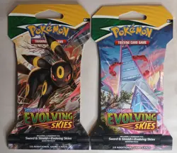 Pokemon Sword And Shield Evolving Skies Sleeved Booster Packs SEALED LOT OF 2 820650808784 - Image 1