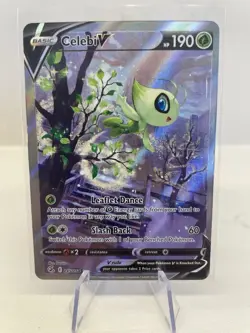 Celebi V - 245/264 - Pokemon Fusion Strike Sword & Shield Alternate Art NM - Image 1