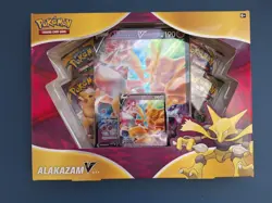 Pokemon Alakazam V Box - Sun & Moon And Sword & Shield Packs Sealed 820650807480 - Image 1