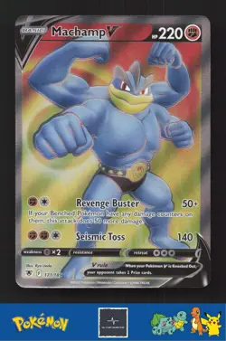 2022 Pokemon SWSH Astral Radiance 171/189 Machamp V - Image 1