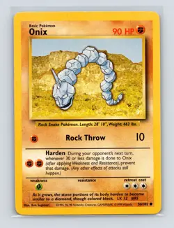 Pokemon TCG Onix 056/102 Base Set Normal LP - Image 1