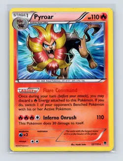 Pokemon TCG Pyroar 12/119 XY - Phantom Forces Holo HP - Image 1