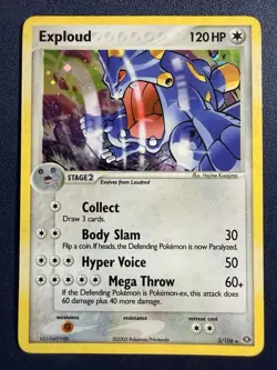 Exploud 3/106 Pokemon 2005 EX Emerald Holo Rare MP - Image 1
