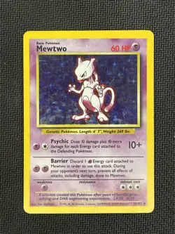Mewtwo 10/102 Pokemon TCG 1999 Base Set Holo Unlimited Rare - Image 1