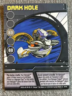 Bakugan: New Vestroia|Dark Hole ?? Blue Ability Card | 38/48e - Image 3