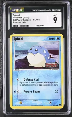 CGC 9 Spheal 65/108 Reverse Holo EX Power Keepers Pokemon Card - Image 1