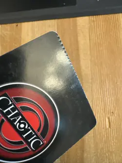 Chaotic Card Kopond 12/100 Silent Sands Super Rare Foil TCG Crimp Error Misprint - Image 3