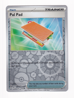 Pal Pad 182/198 Scarlet & Violet 2023 Reverse Holo Pokemon Card Near Mint NM - Image 1