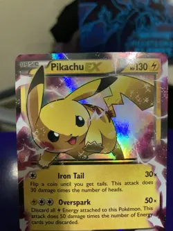 Pokemon Pikachu TCG EX XY84 Black Star Promo 2015 Holo Card LP - Image 3