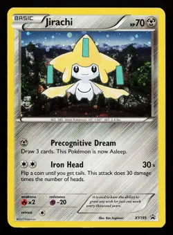 Jirachi XY195 Holo XY Black Star Promo Pokemon Card - Image 1