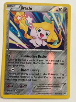 Jirachi - 42/108 - Pokemon Roaring Skies XY Reverse Holo Rare Card LP/NM - Image 1