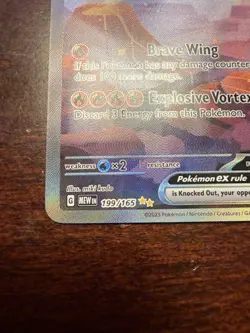 Charizard EX Scarlet & Violet 151 Card 199/165 Sir Ultra Rare - Image 5