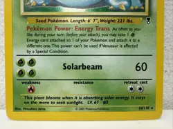 Pokemon TCG Legendary Collection Holo Rare Venusaur 18/110 Card - Image 3