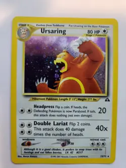 Ursaring Neo Holo Pokemon Card Base WOTC NM - Image 1