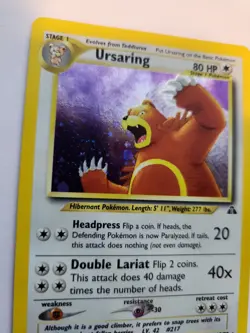 Ursaring Neo Holo Pokemon Card Base WOTC NM - Image 2