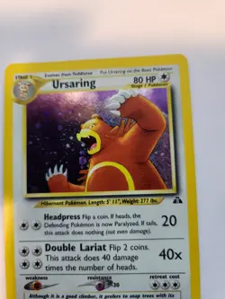 Ursaring Neo Holo Pokemon Card Base WOTC NM - Image 5