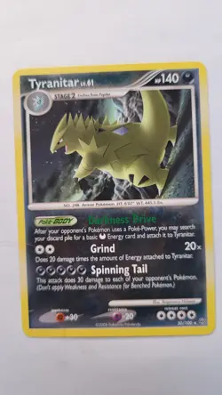 Tyranitar Lv.61 30/100 Stormfront Holo Rare Pokemon Card TCG 2008 LP/NM - Image 1