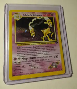 Pokemon TCG Gym Challenge Sabrina's Alakazam 16/132 Holo Card 2000 Played Vtg - Image 1