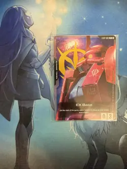 Gundam Card Game Ex Base Char's Zaku ENGLISH EXBP-004 SEALED - Image 1